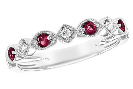 D111-29766: LDS WED RG .20 RUBY .26 TGW