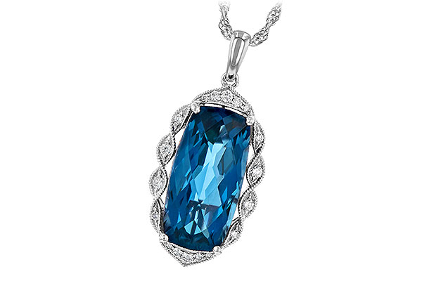 D208-56093: NECK 6.70 LONDON BLUE TOPAZ 6.81 TGW