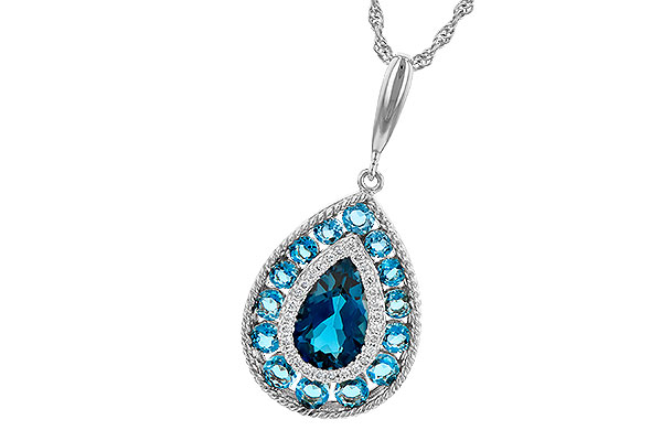 D208-58884: NECK 2.55 TW BLUE TOPAZ 2.65 TGW