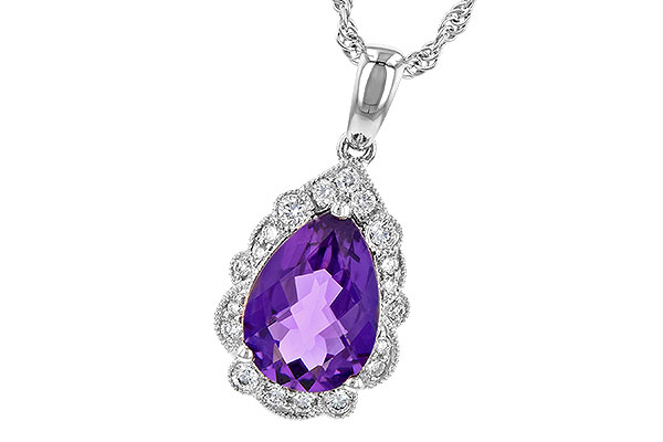 D208-62475: NECKLACE 1.53 AMETHYST 1.68 TGW (10x7 PS)