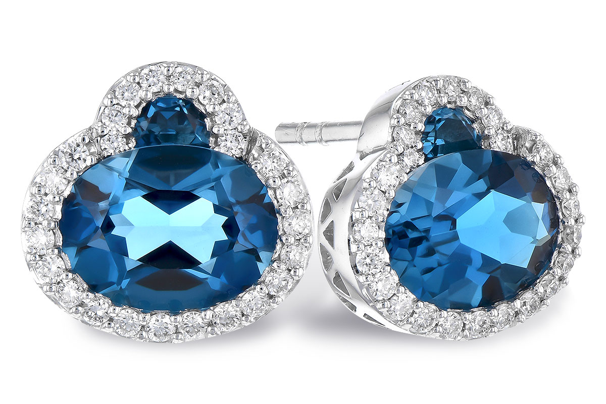 D291-34302: EARR 2.60 TW LONDON BLUE TOPAZ 2.81 TGW