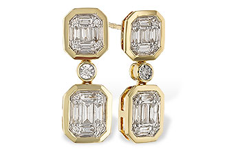 D293-09784: EARRINGS .38 BAG .45 TW