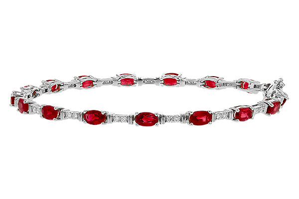 D293-11629: BRACELET 4.65 RUBY 4.97 TGW (7")