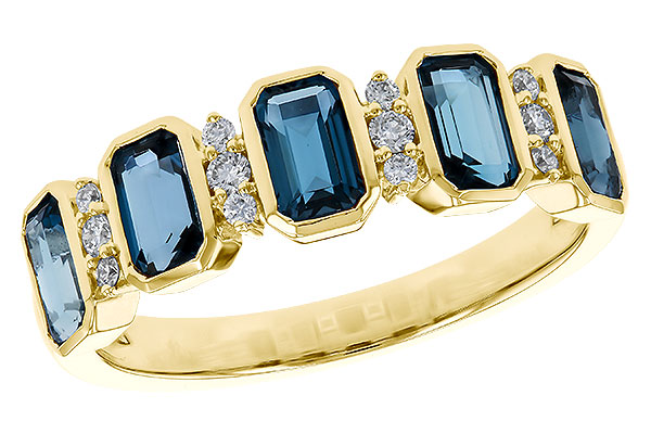 D293-12484: LDS RG 1.46 TW LONDON BLUE TOPAZ 1.58 TGW