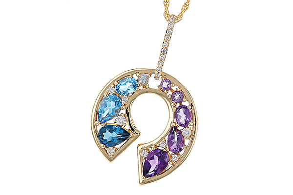D293-13411: NECKLACE 1.77 SEMI-PREC (AMY & BT) 1.90 TGW