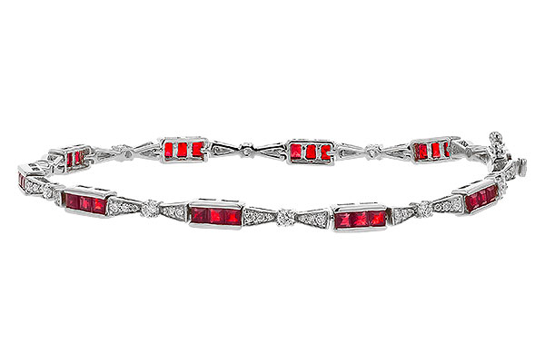 D293-15220: BRACELET 2.05 RUBY 2.70 TGW (7")
