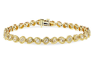 D293-17066: BRACELET 2.15 TW FANCY CUT DIAMONDS