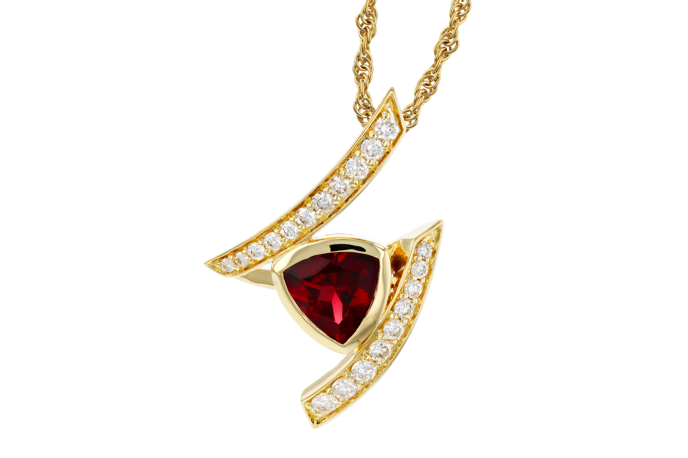 D294-03411: NECKLACE .84 GARNET 1.03 TGW (6MM GAR)
