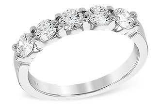 E204-04284: LDS DIA WED RG 1.00 TW (5 STONES)