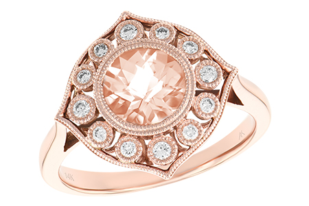 E206-77020: LDS RG .90 MORGANITE 1.05 TW