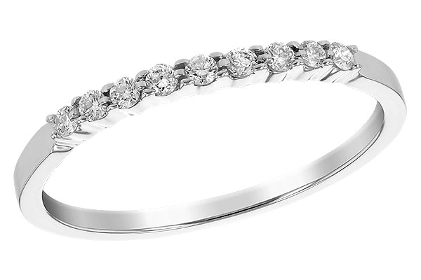 E207-68902: LDS WED RG .12 TW (9 STONES)