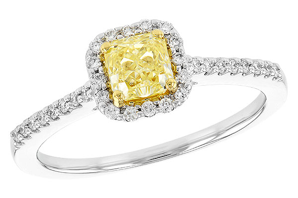 E291-27929: LDR .77 FANCY YELL DIA .95 TW (GIA6262455580)