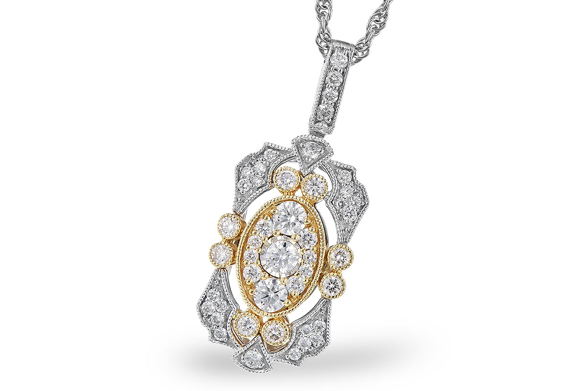 E291-33402: NECKLACE .50 TW