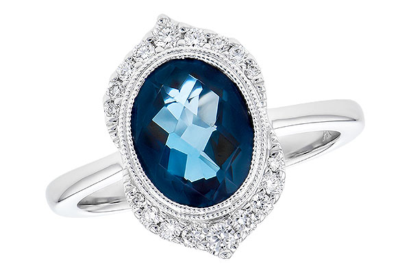 E291-35238: LDS RG 1.86 LONDON BLUE TOPAZ 2.00 TGW