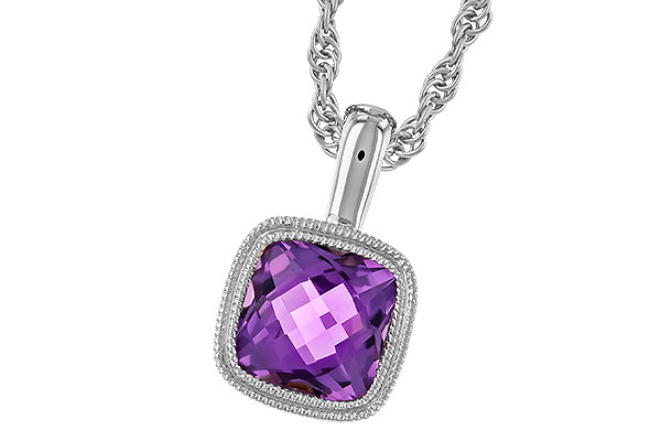 E292-25184: NECKLACE .82 AMETHYST