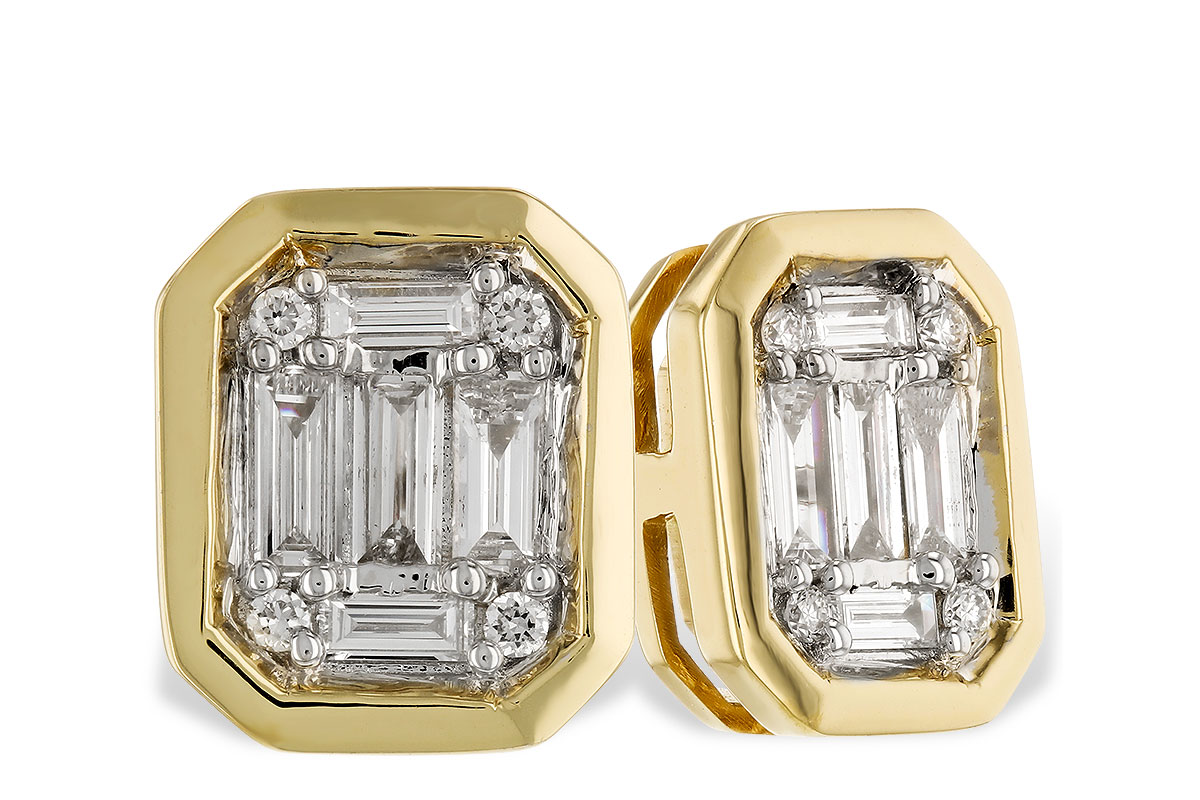 E292-25238: EARRINGS .24 BAG .28 TW