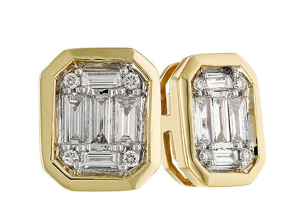 E292-25238: EARRINGS .24 BAG .28 TW