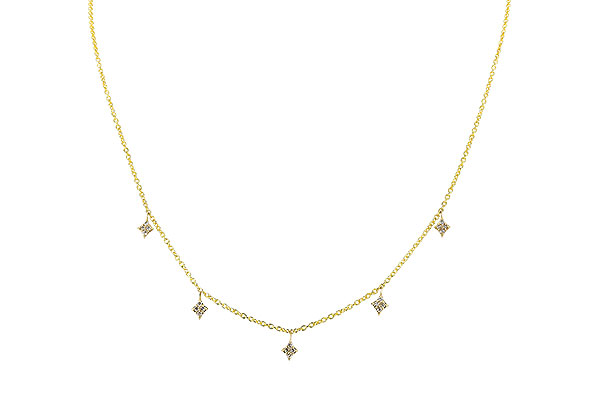 E292-26138: NECKLACE .19 TW (18")