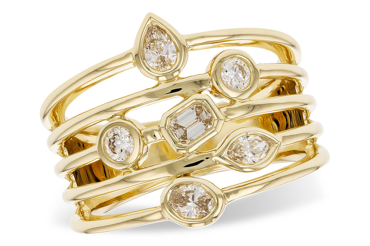 E292-26175: LDS DIA RG .50 TW FANCY CUT DIAMONDS