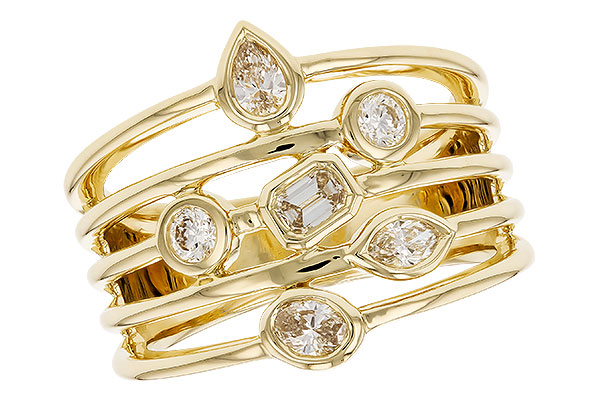 E292-26175: LDS DIA RG .50 TW FANCY CUT DIAMONDS