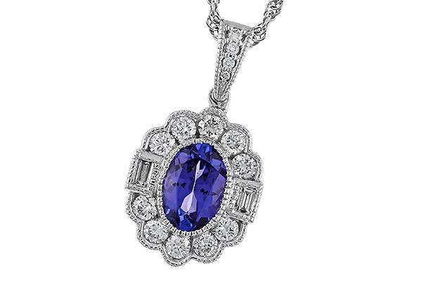 E293-10693: NECKLACE .80 TANZANITE 1.15 TGW (7x5MM OV)