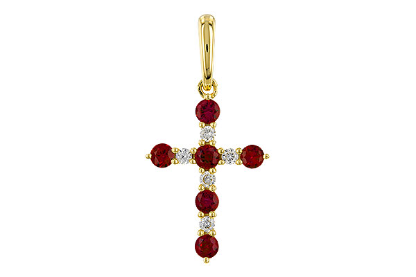 E293-11602: PENDANT .34 TW RUBY .42 TGW