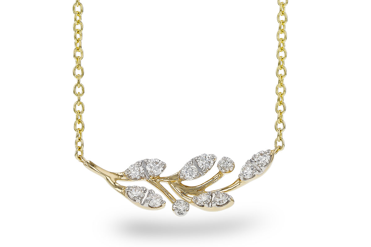 E293-12456: NECKLACE .32 TW (18")