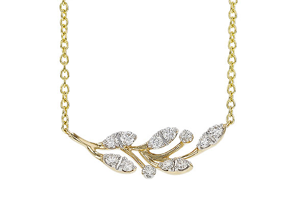 E293-12456: NECKLACE .32 TW (18")