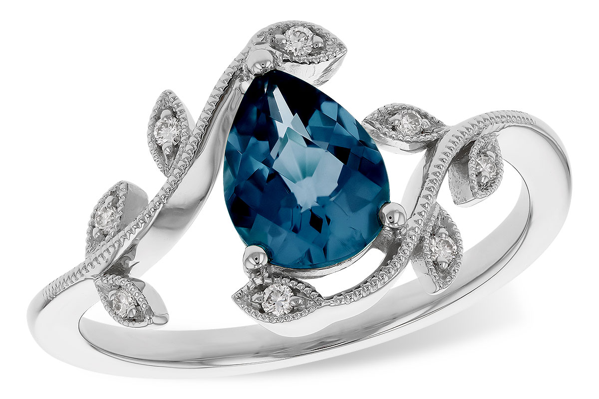 E293-13420: LDS RG 1.20 LONDON BLUE TOPAZ 1.26 TGW (8x6MM LBT)