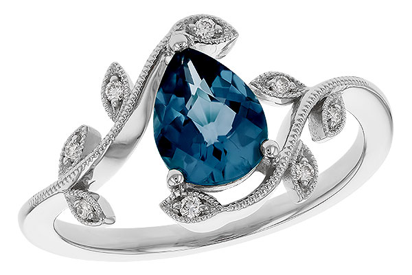 E293-13420: LDS RG 1.20 LONDON BLUE TOPAZ 1.26 TGW (8x6MM LBT)