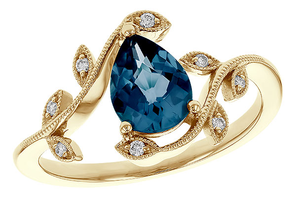 E293-13420: LDS RG 1.20 LONDON BLUE TOPAZ 1.26 TGW (8x6MM LBT)