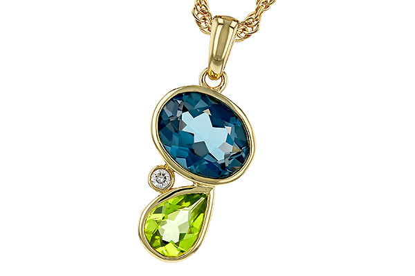 E293-17947: NECKLACE 2.43 SEMI-PREC (PER,LBT) 2.45 TGW