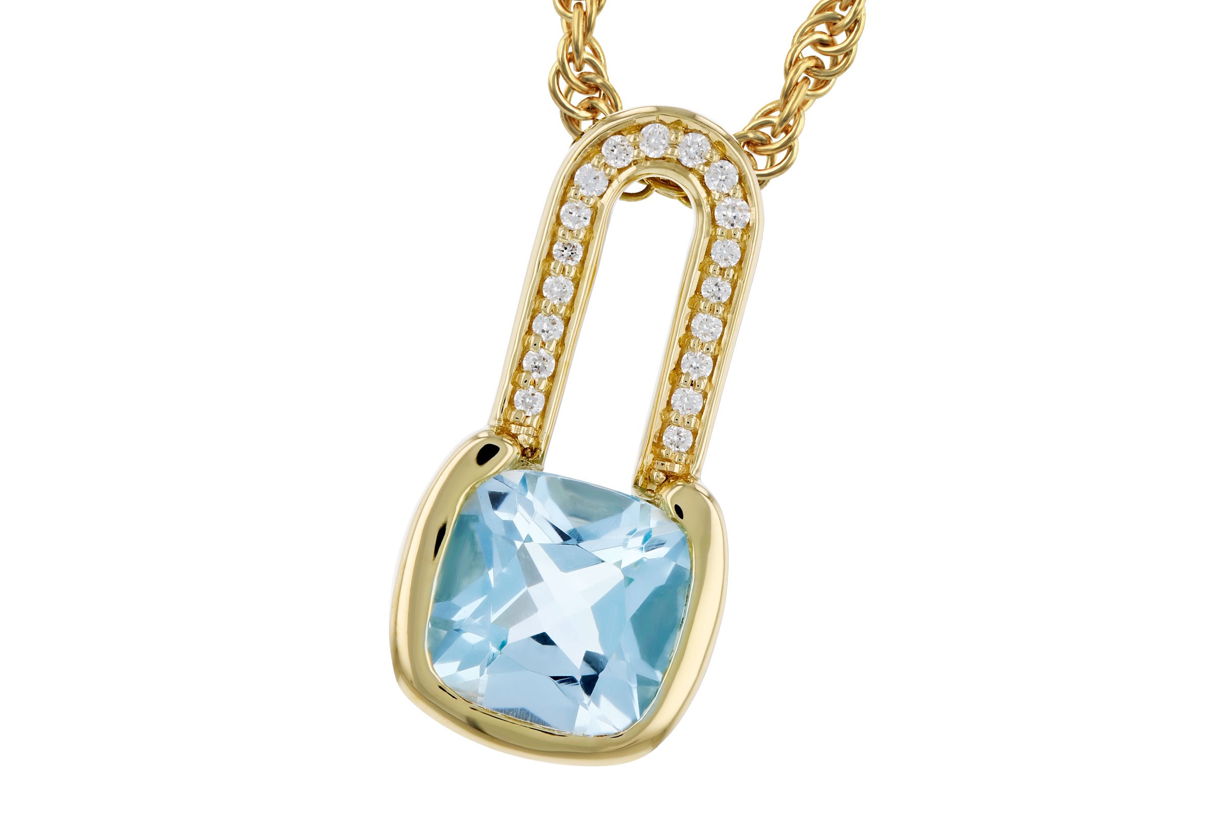 E294-03375: NECKLACE .91 SKY BLUE TOPAZ .95 TGW (6MM BT)