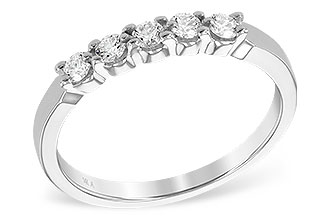 F204-04284: LDS DIA WED RG .25 TW (5 STONES)