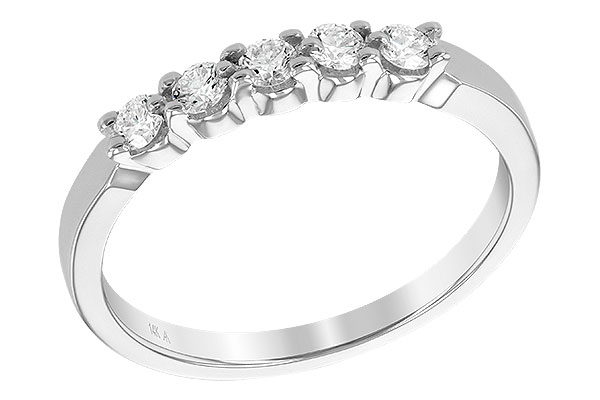 F204-04284: LDS DIA WED RG .25 TW (5 STONES)