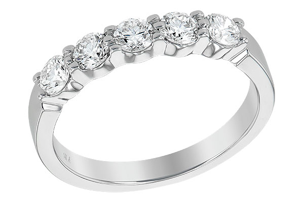 F204-98856: LDS DIA WED RG .75 TW (5 STONES)