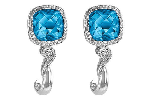 F205-88902: EARR 2.10 BLUE TOPAZ 2.14 TGW