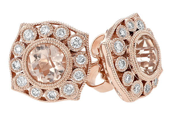 F206-77020: EARR .75 MORGANITE .98 TGW