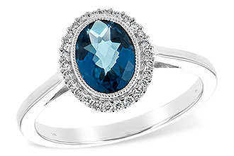 F207-65202: LDS RG 1.27 LONDON BLUE TOPAZ 1.42 TGW