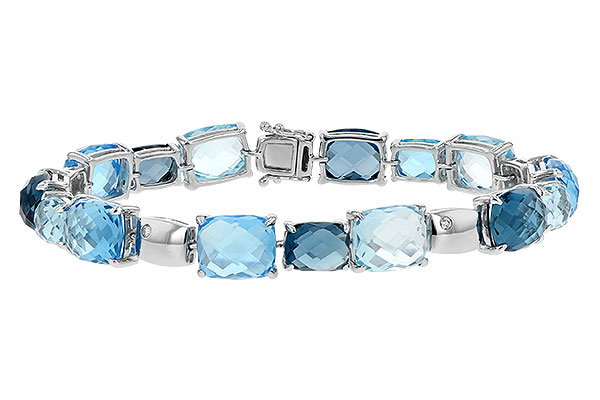 F207-67056: BRACELET 46.75 BLUE TOPAZ 46.80 TGW