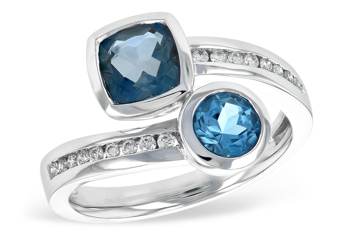 F207-72529: LDS RG 1.55 TW BLUE TOPAZ 1.70 TGW