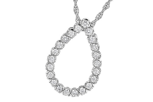 F208-60684: NECKLACE .50 TW