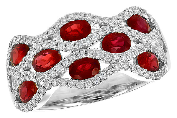 F208-60702: LDS WED RG 1.80 TW RUBY 2.18 TGW