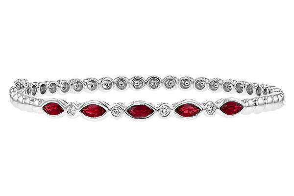 F208-62502: BANGLE 1.50 RUBY 1.63 TGW