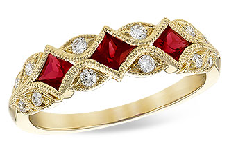 F291-30702: LDS WED RG .55 TW RUBY .70 TGW