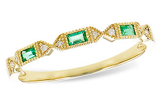 F292-18838: LDS WED RG .10 EMERALD .12 TGW