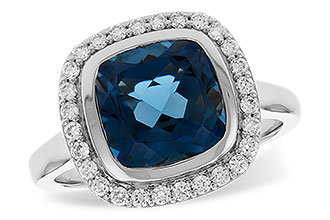 F292-25211: LDS RG 3.85 LONDON BLUE TOPAZ 4.15 TGW (9MM LBT)