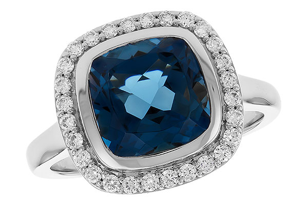 F292-25211: LDS RG 3.85 LONDON BLUE TOPAZ 4.15 TGW (9MM LBT)