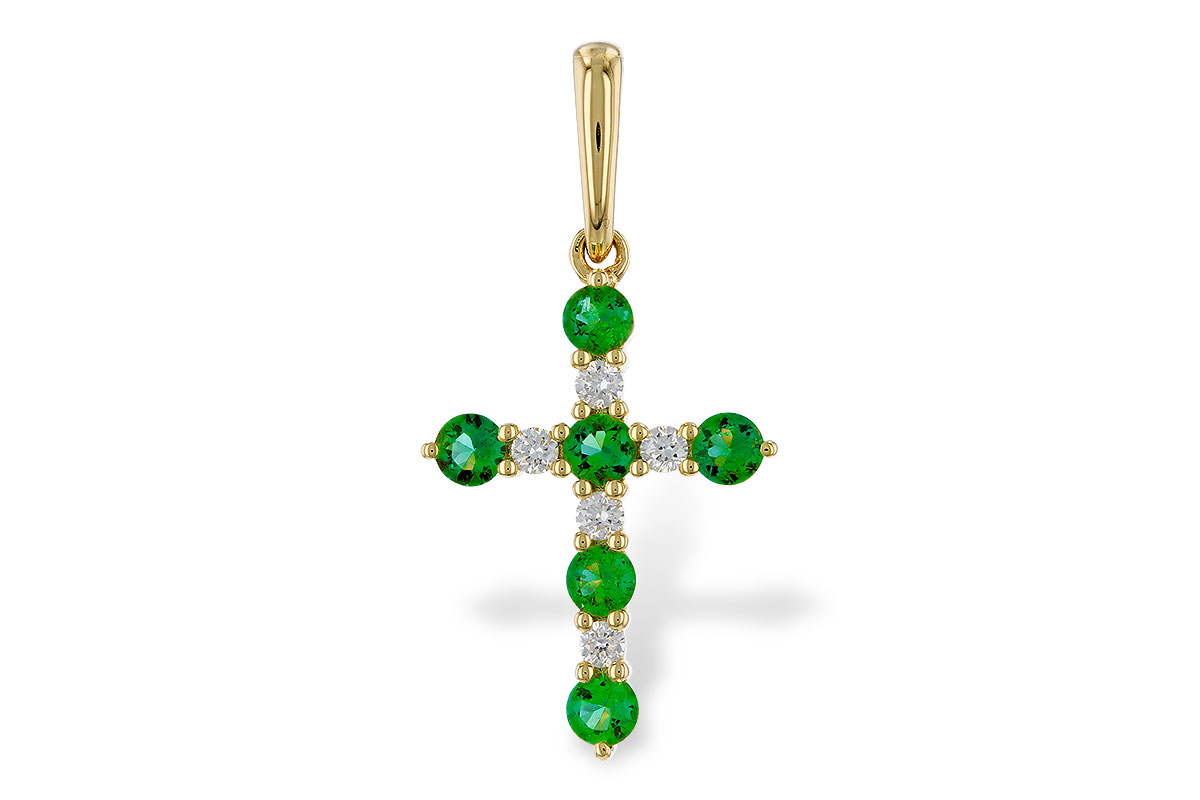 F293-11593: PENDANT .27 TW EMERALD .35 TGW