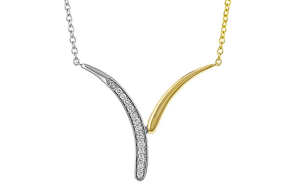 F293-14338: NECKLACE .12 TW (18")